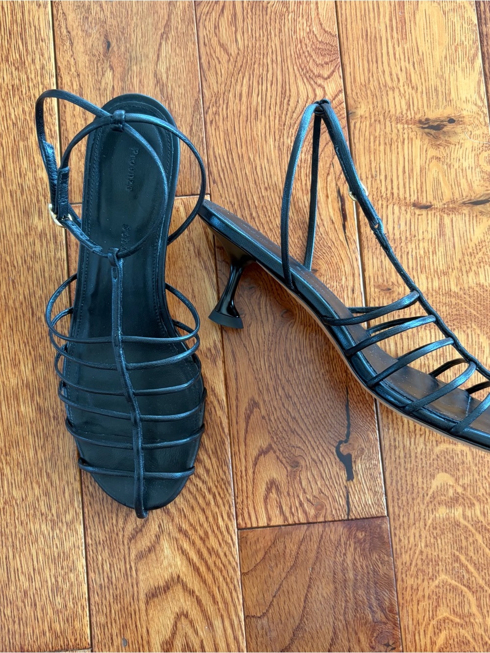 Proenza Schouler Black Cage Leather Sandals - Picture 3 of 12